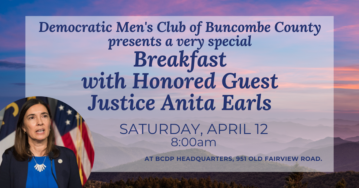 Democratic Men's Club Breakfast with NC Supreme Court Justice Anita